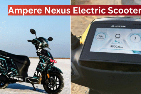 Ampere Nexus का डिजिटल डिस्प्ले – स्पीड और बैटरी लेवल के साथ
