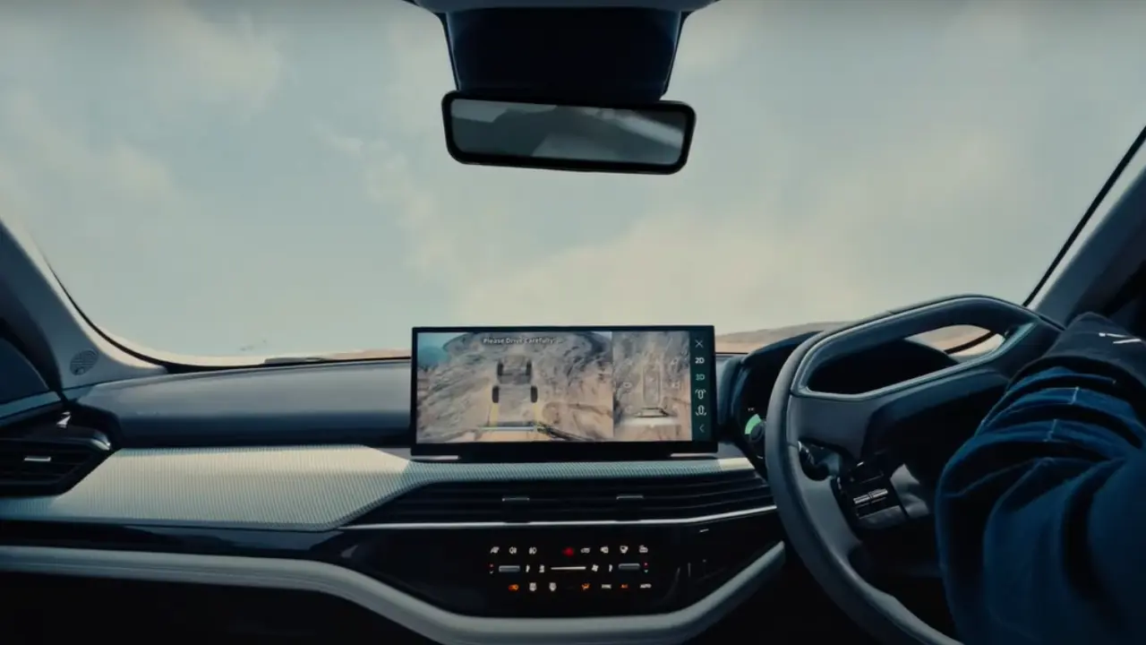 Tata Harrier EV premium interior cabin